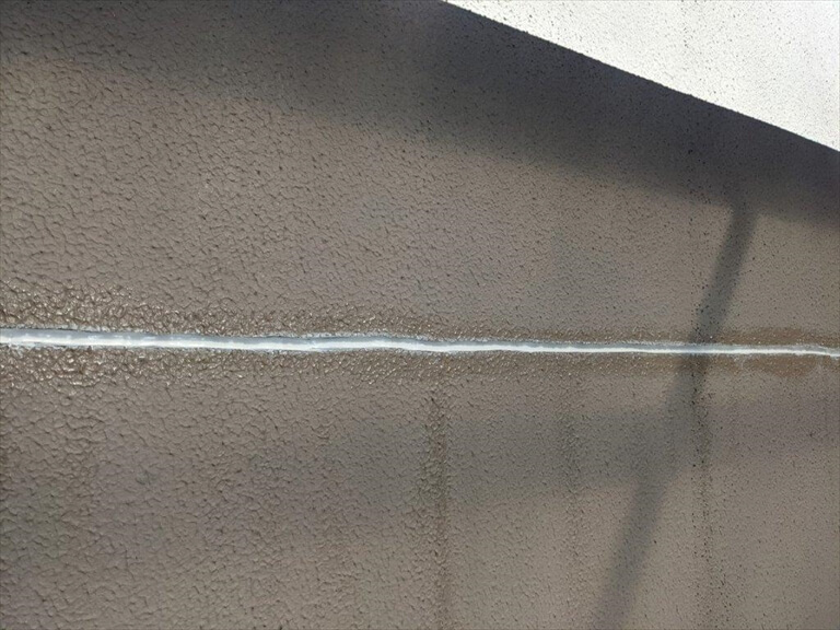 Uカット・シーリング後【Uカットシール後　Kモルタル補修】