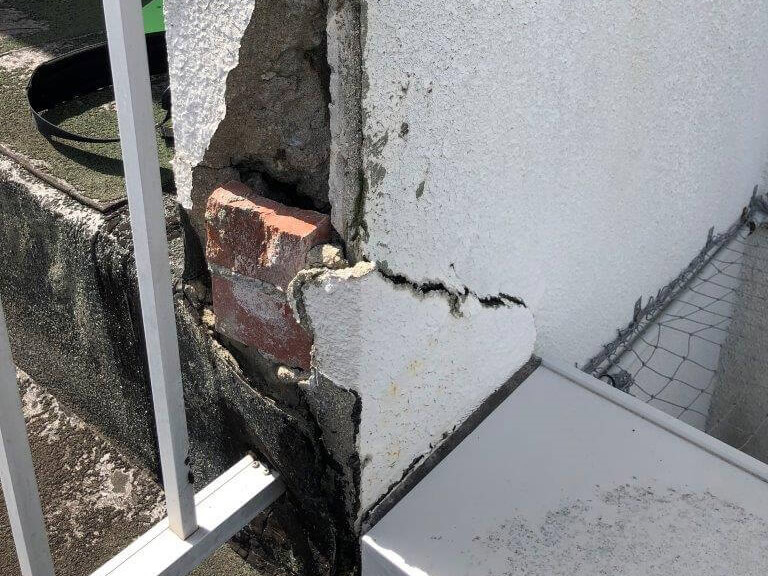 爆裂現状【補修方法】