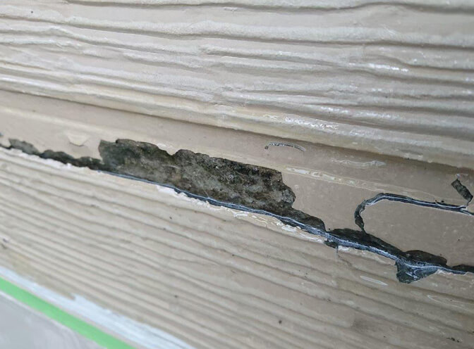 塗膜の剥がれ画像